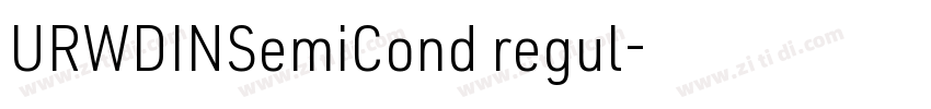 URWDINSemiCond regul字体转换